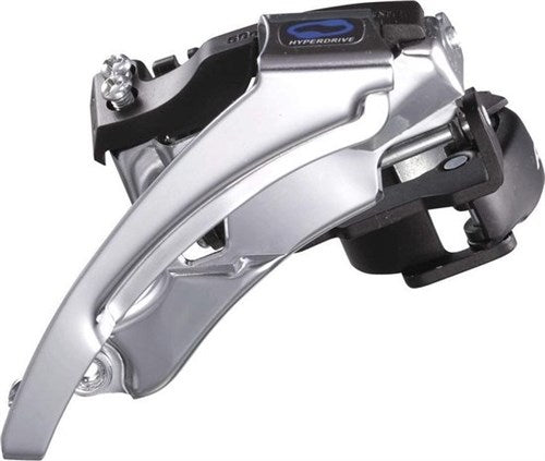 Afbeelding laden in galerijviewer, Voorderailleur 3 x 7 8-speed Shimano Altus M310 top swing dual pull 40T