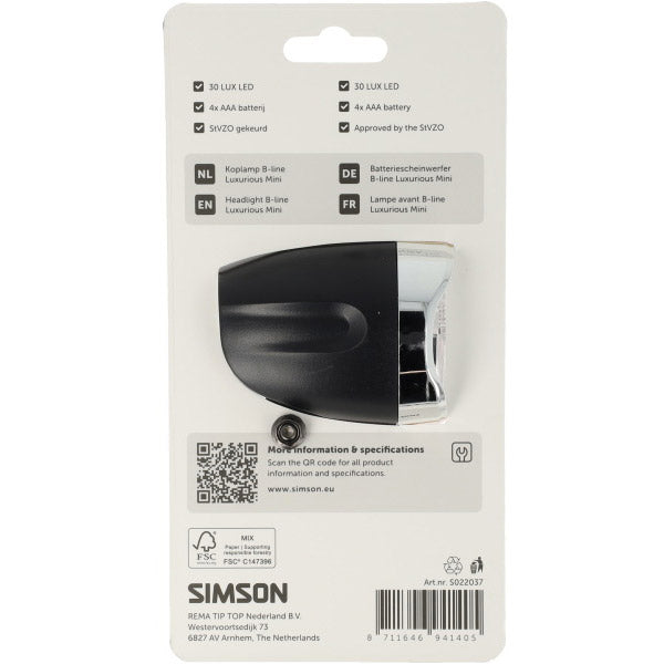 Load image into Gallery viewer, Simson koplamp aurora b-line luxurious mini