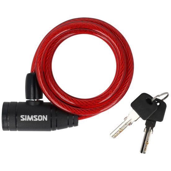 Afbeelding laden in galerijviewer, Simson spiraalkabelslot kinder 8mm 90cm