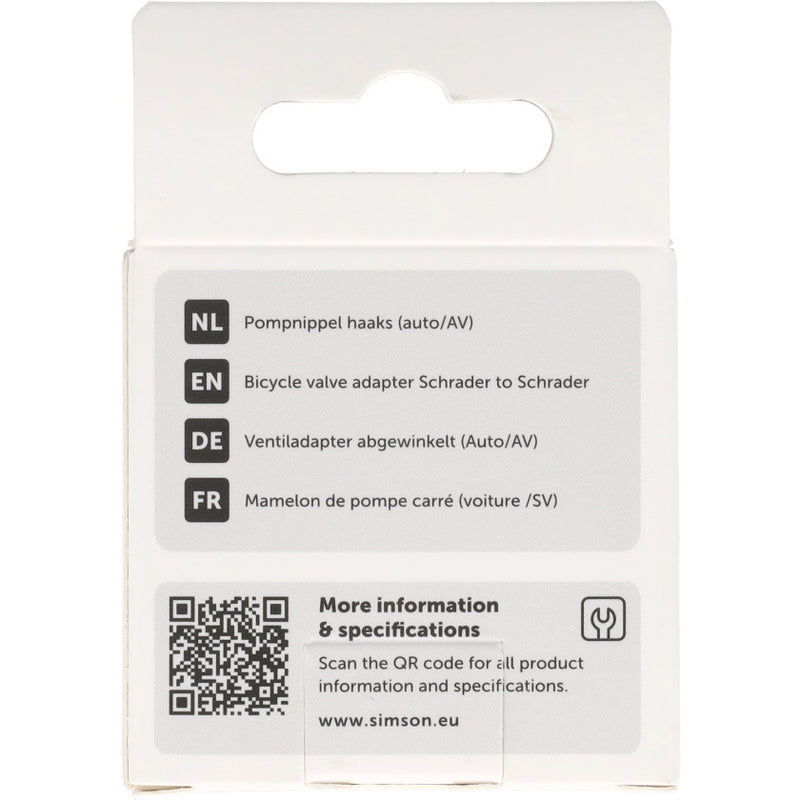 Load image into Gallery viewer, Simson pompnippel haaks autoventiel