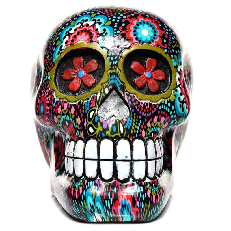 Load image into Gallery viewer, Dia de los muertos mexicaans doodshoofd bloemen woonaccessoire
