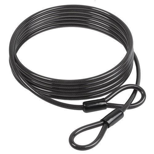 Load image into Gallery viewer, Etalagekabel 5m x 10mm met dubbele lus zwart