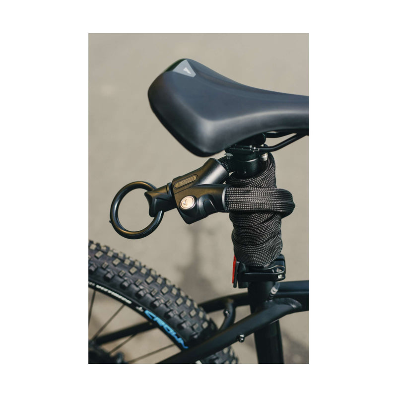 Load image into Gallery viewer, Abus fietsslot kettingslot - infinity loop 1806 - security level 6 - zwart - 110 cm - geschikt voor elektrische fietsen en stadsfietsen