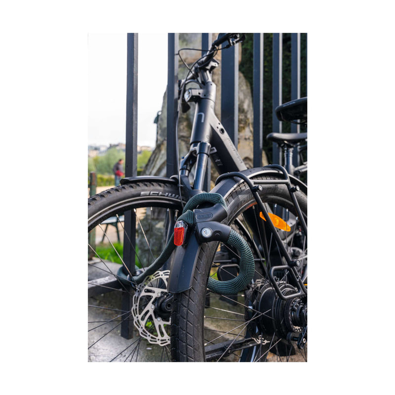 Load image into Gallery viewer, Abus fietsslot kettingslot - infinity loop 1806 - security level 6 - groen - 140 cm - geschikt voor elektrische fietsen en stadsfietsen
