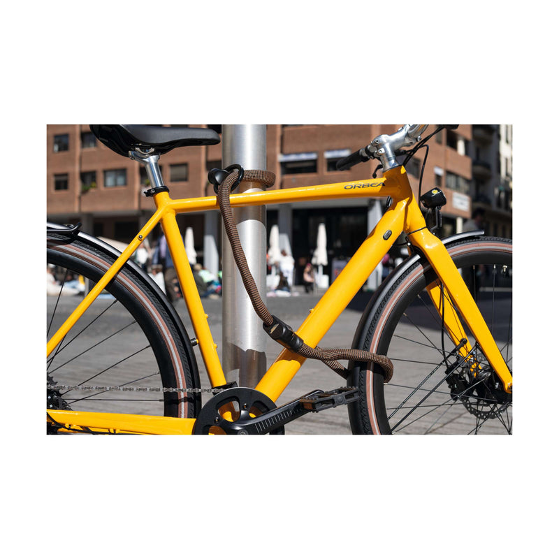 Load image into Gallery viewer, Abus kettingslot infinity loop 1806 140 140cm autum orange