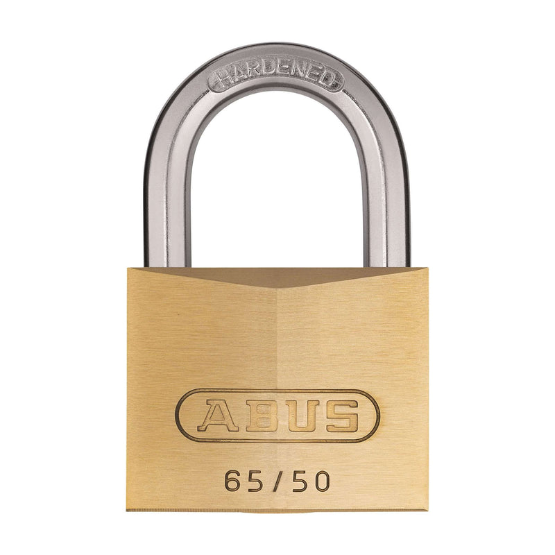 Load image into Gallery viewer, Abus Messing hangslot 65 50mm Goud - 7 cm