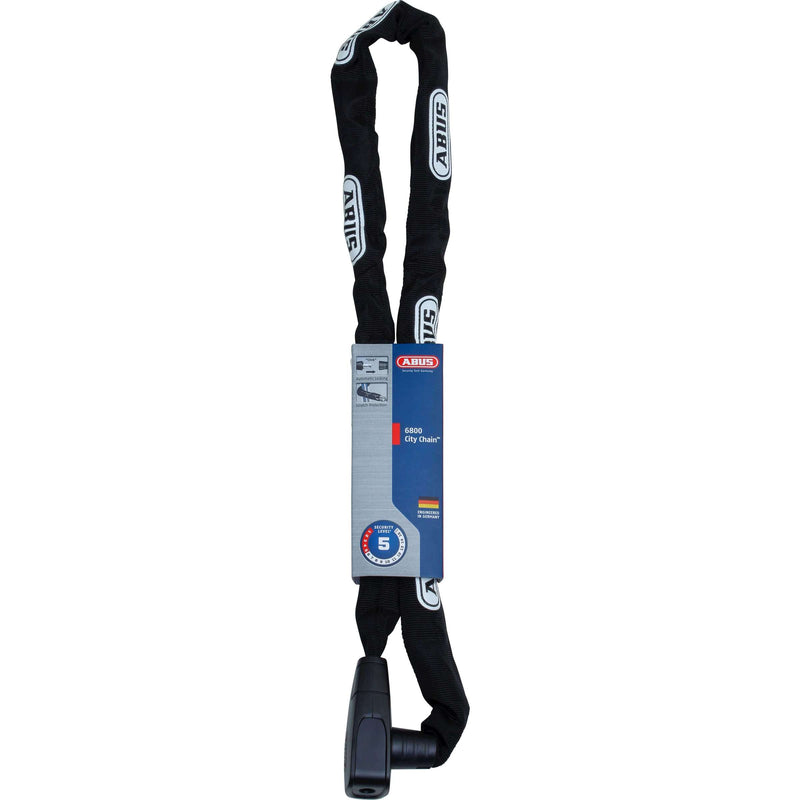 Load image into Gallery viewer, Abus CityChain 6800 110 Zwart - 5mm dik - Sleutelslot