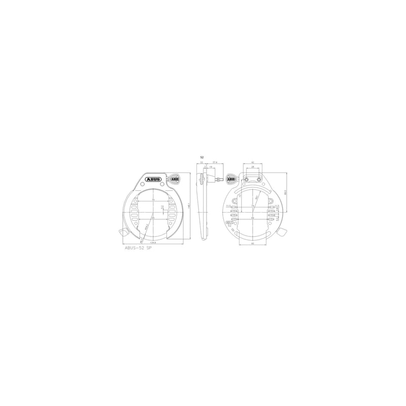 Load image into Gallery viewer, Abus ringslot 52 lh r