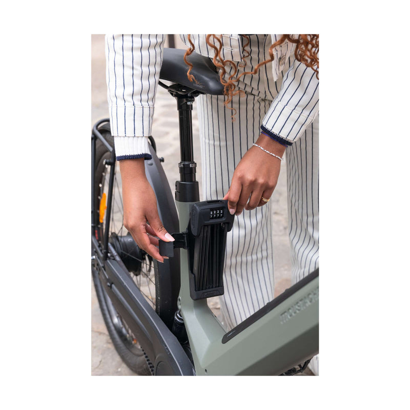 Load image into Gallery viewer, Abus fietsslot vouwslot - bordo™ 6000c - security level 10 - zwart - 120 cm - geschikt voor elektrische fietsen en stadsfietsen