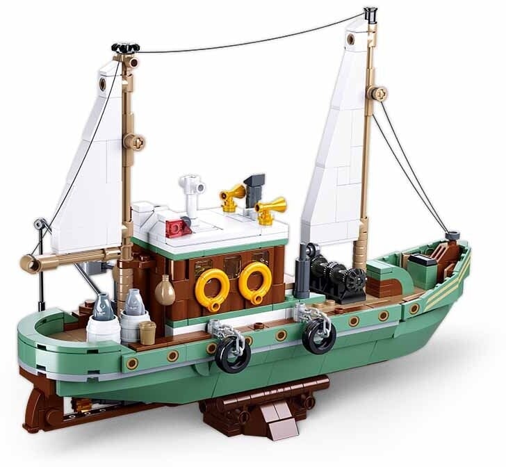 Load image into Gallery viewer, Sluban modelbricks vissersboot (m38-b1119)