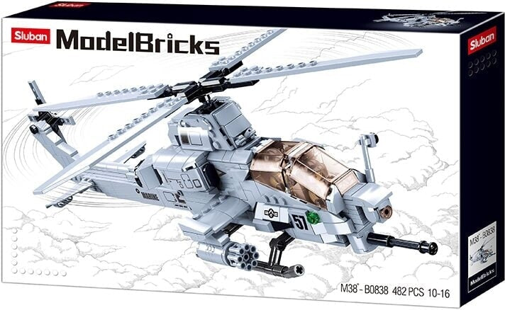 Load image into Gallery viewer, Sluban modelbricks aanvalshelikopter (m38-b0838)