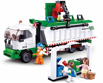Load image into Gallery viewer, Sluban city cleaner vuilniswagen (m38-b0780)