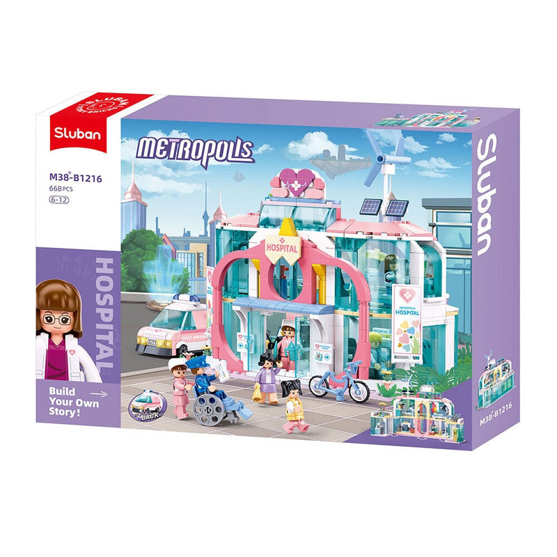 Load image into Gallery viewer, Sluban metropolis doctor-dream city hospital(pull back) (m38-b1216)