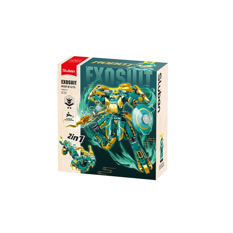 Load image into Gallery viewer, Sluban exosuit klassieker van bergen en zee azura draak (m38-b1275)