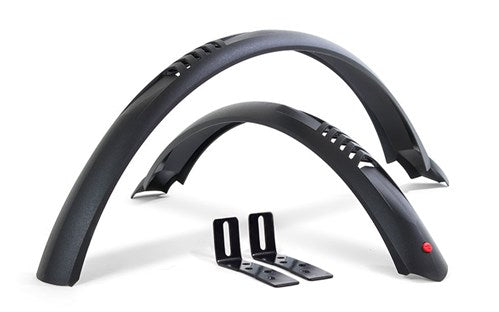 Load image into Gallery viewer, Hebie taipan mtb spatbordset 24 inch 55mm zwart