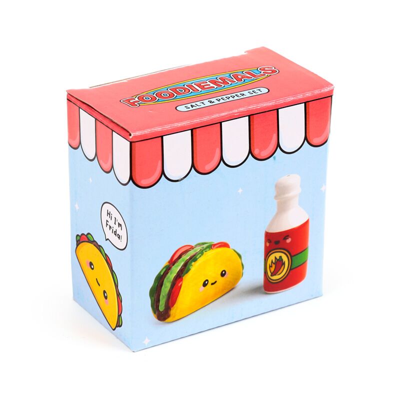 Afbeelding laden in galerijviewer, Frida de taco hete saus foodiemals peper- en zoutstel