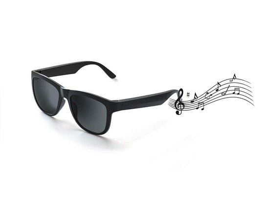 Load image into Gallery viewer, Caliber soundglasses smart-bril gepolariseerd - zwart