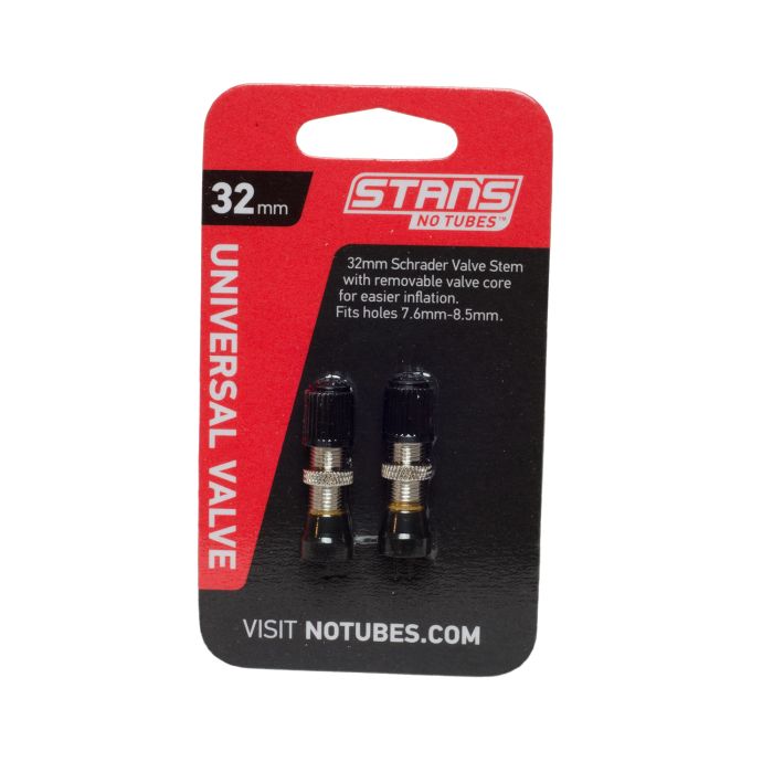 Load image into Gallery viewer, Stans stan's valve stem (pair) - universal, schrader, 10mm base - 32mm