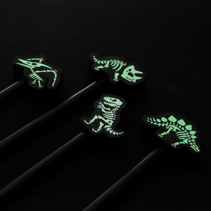 Load image into Gallery viewer, Dinosaurus glow-in-the-dark skelet - gum potlood