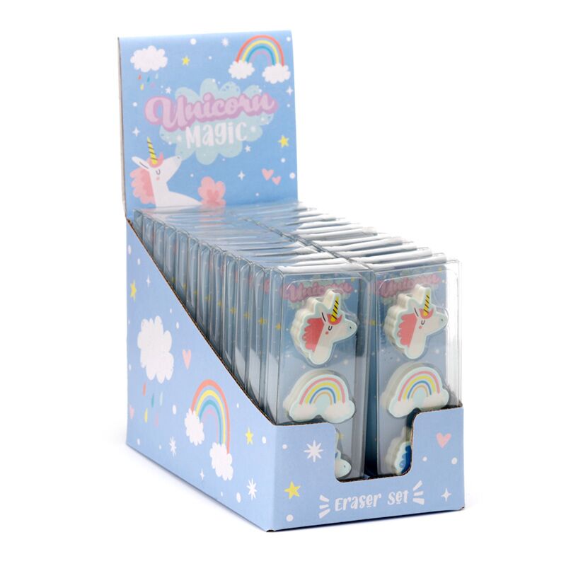 Afbeelding laden in galerijviewer, Set van 3 unicorn magic gummen