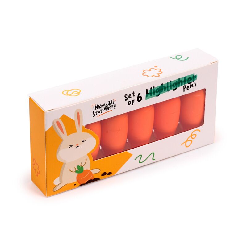 Load image into Gallery viewer, Inkredible wortel highlighter pen set van 6