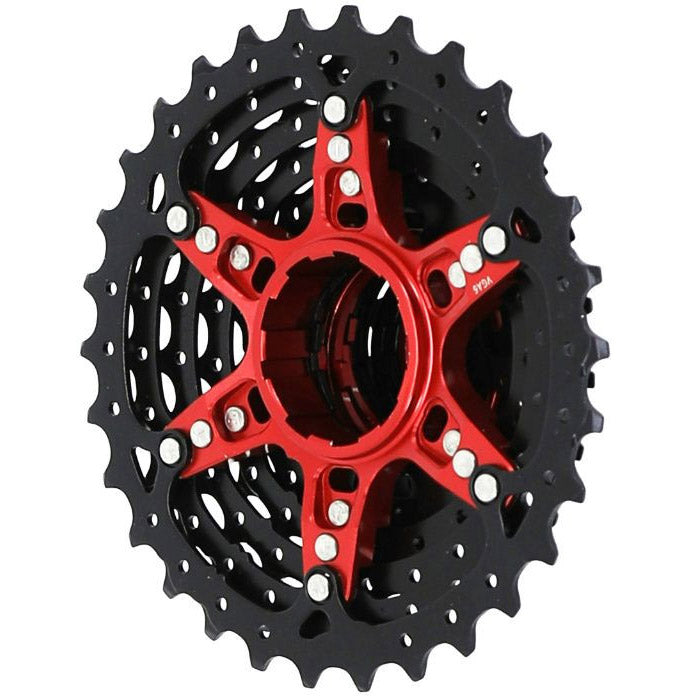 Load image into Gallery viewer, Sunrace cassette csrz800 12v 11-36t zwart rood