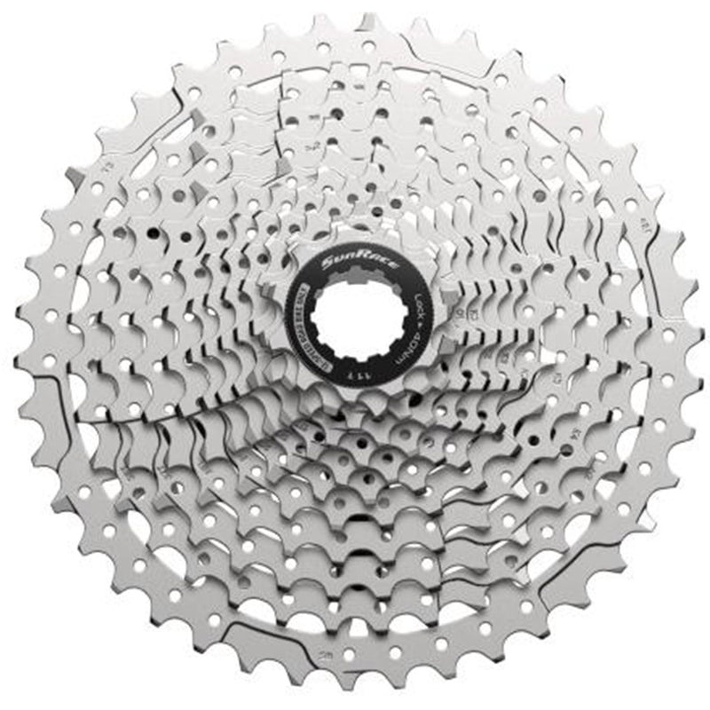 Afbeelding laden in galerijviewer, Spanninga sunrace cassette csrz800 12v 11-46t zilver