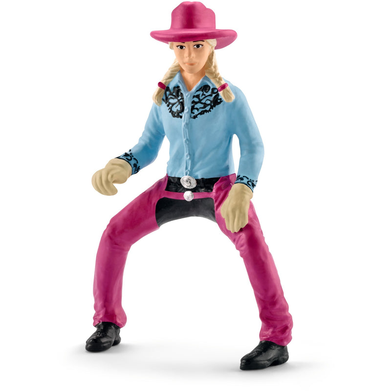 Load image into Gallery viewer, Schleich Farm World Barrel racing met cowgirl