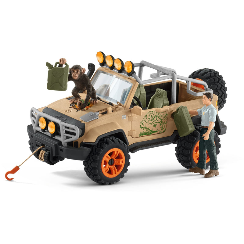 Load image into Gallery viewer, Schleich WILD LIFE SUV 4X4 met Lier 42410