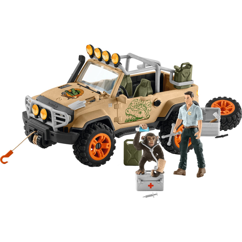 Load image into Gallery viewer, Schleich WILD LIFE SUV 4X4 met Lier 42410