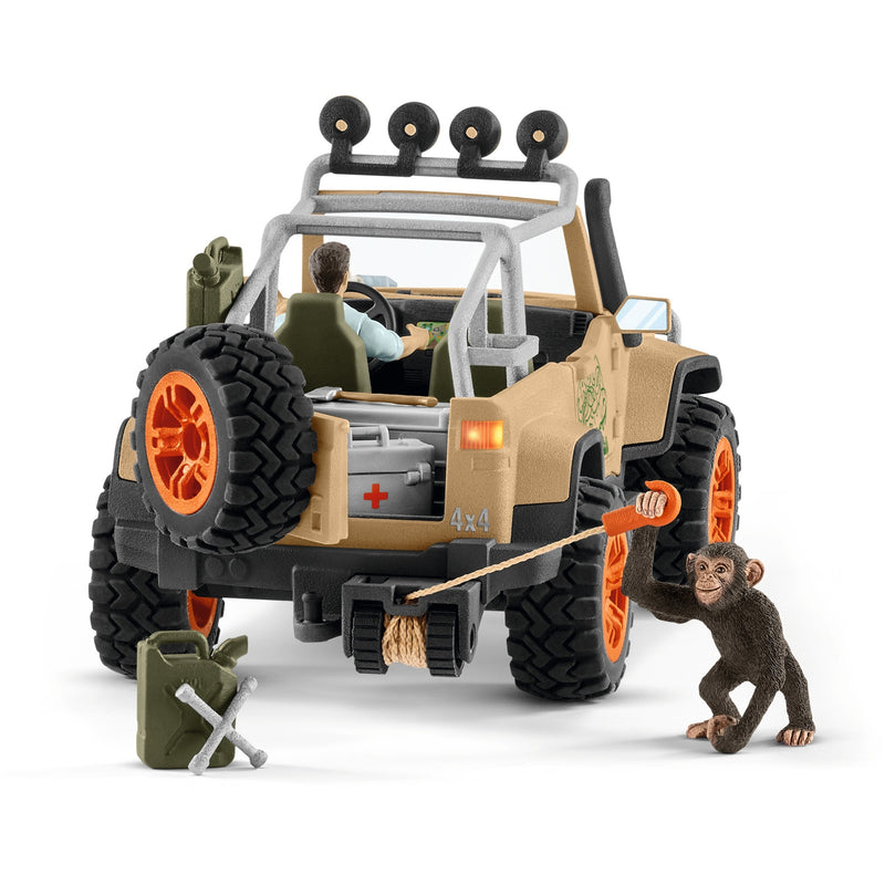 Load image into Gallery viewer, Schleich WILD LIFE SUV 4X4 met Lier 42410
