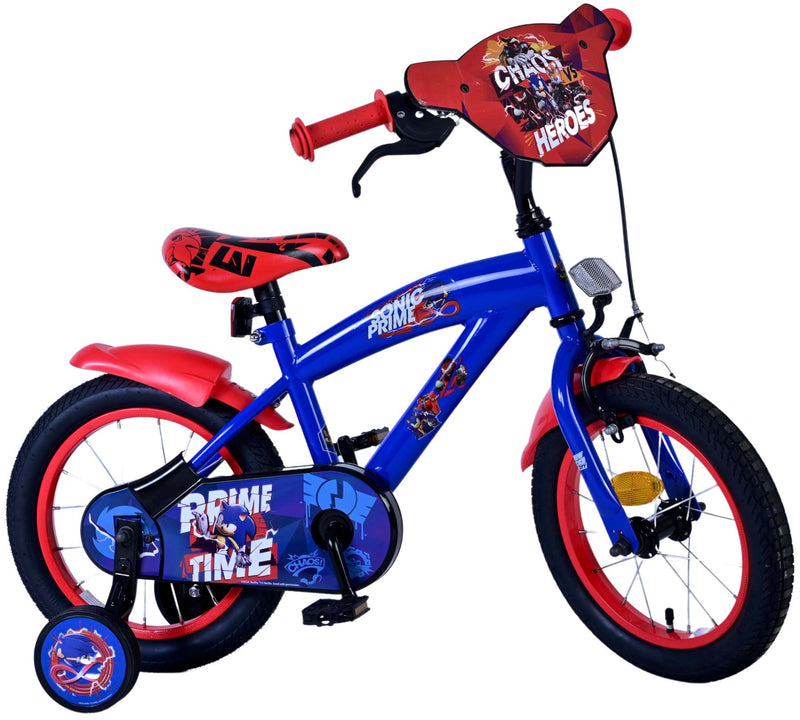Load image into Gallery viewer, Sonic prime kinderfiets - jongens - 14 inch - blauw rood