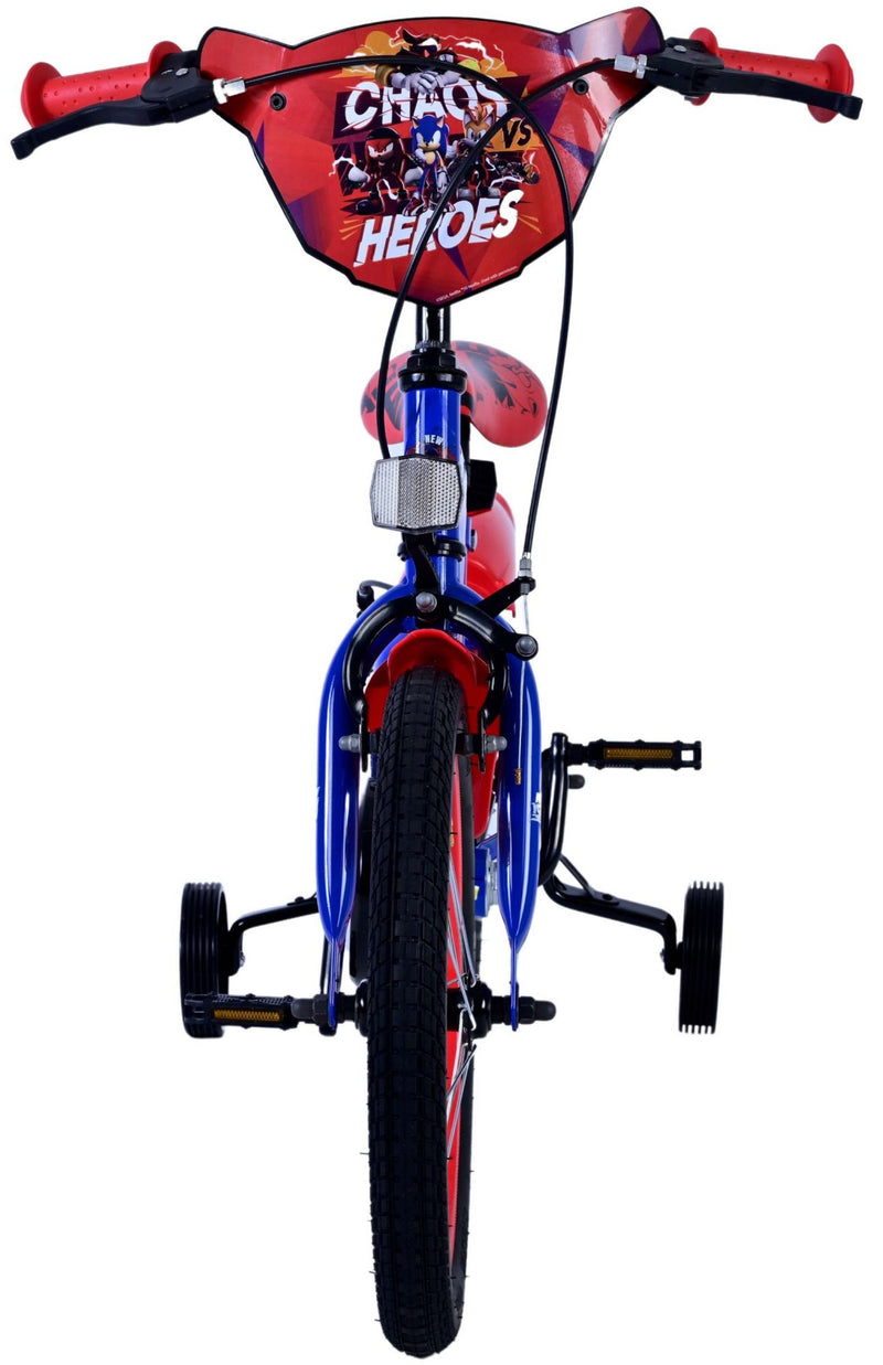 Load image into Gallery viewer, Sonic prime kinderfiets - jongens - 16 inch - blauw rood - twee handremmen