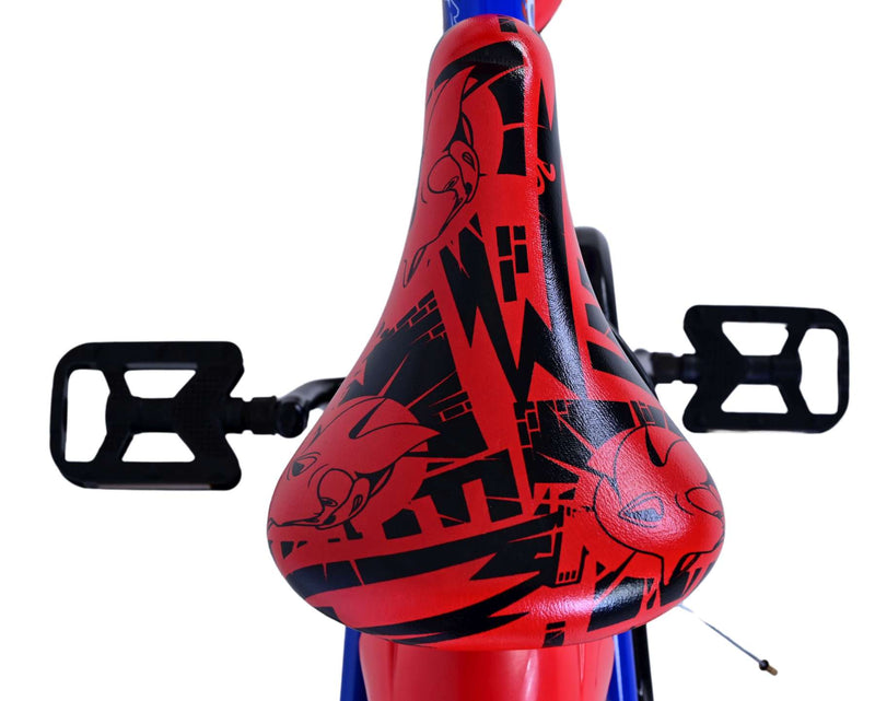 Load image into Gallery viewer, Sonic prime kinderfiets - jongens - 14 inch - blauw rood - twee handremmen