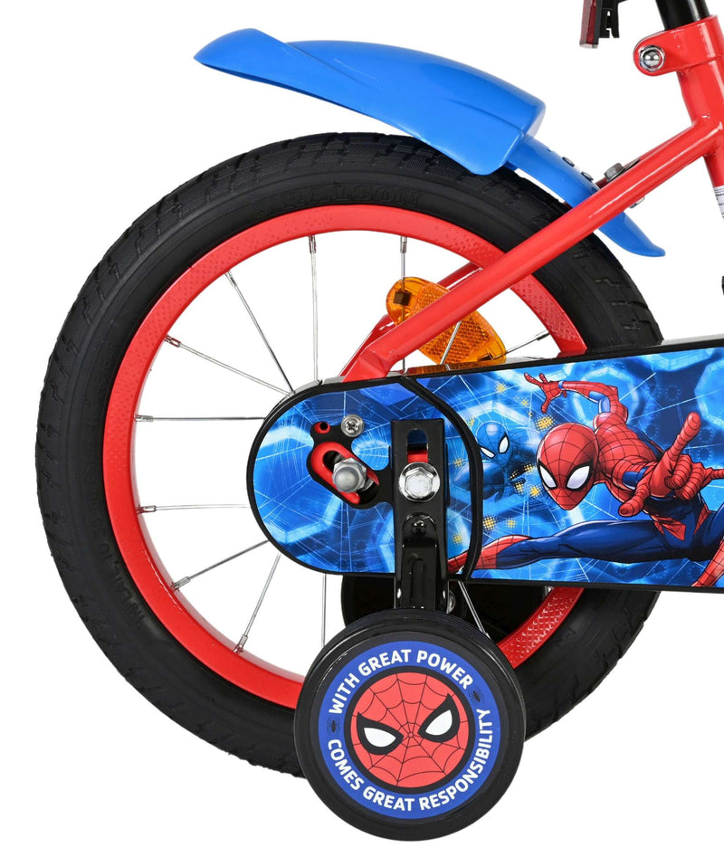 Load image into Gallery viewer, Spiderman marvel spider-man kinderfiets - jongens - 14 inch - rood blauw