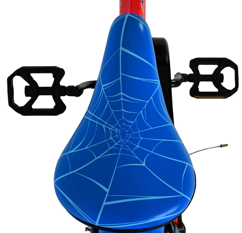 Load image into Gallery viewer, Spiderman spider-man kinderfiets - jongens - 16 inch - blauw rood - twee handremmen