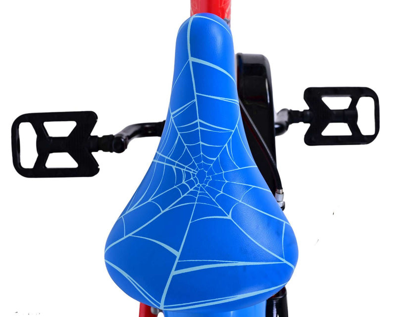Load image into Gallery viewer, Ultimate Spider-Man Kinderfiets - Jongens - 12 inch - Blauw Rood - Twee handremmen