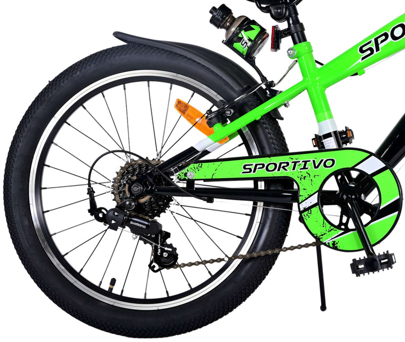 Load image into Gallery viewer, Volare Sportivo Kinderfiets - Jongens - 20 inch - Groen - 7 versnellingen