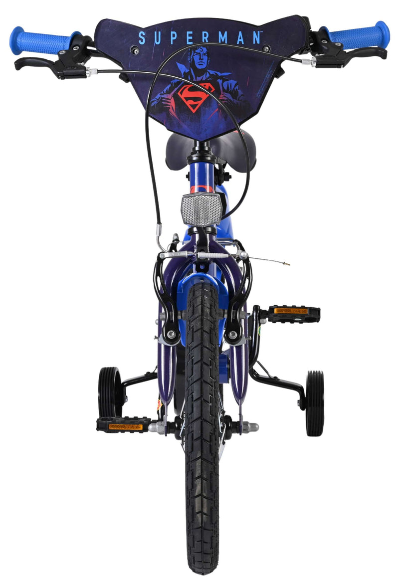 Load image into Gallery viewer, Superman kinderfiets - jongens - 16 inch - blauw - twee handremmen