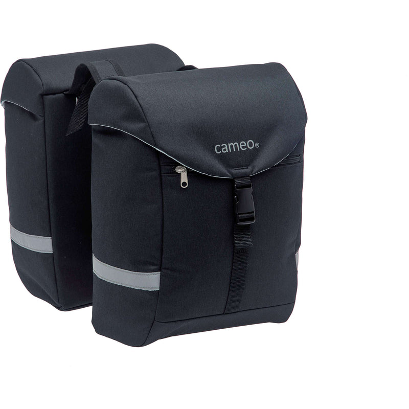 Load image into Gallery viewer, Cameo Sports Dubbele Fietstas Zwart 28L