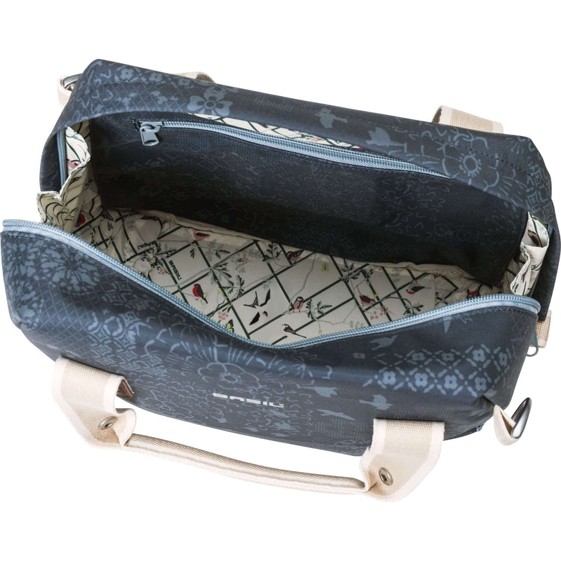 Load image into Gallery viewer, Basil Bohème City Bag - blauw, elegante hand-, schouder- en stuurtas, waterafstotend, 8 liter inhoud