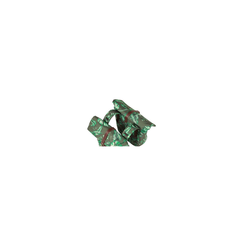Load image into Gallery viewer, Basil Ever-Green dubbele fietstas, gerecycled PET, waterkerende vouwsluiting, vegan leather, 28-32L, thyme groen
