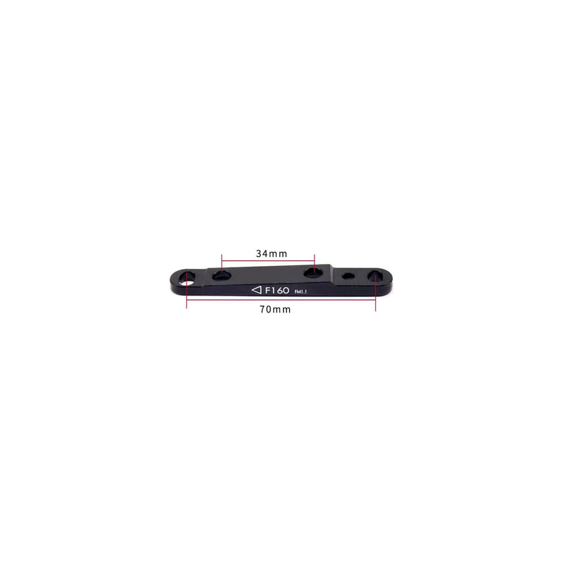 Load image into Gallery viewer, Trp md-c610 spyre remklauw mechanisch flatmount voor zwart zilver