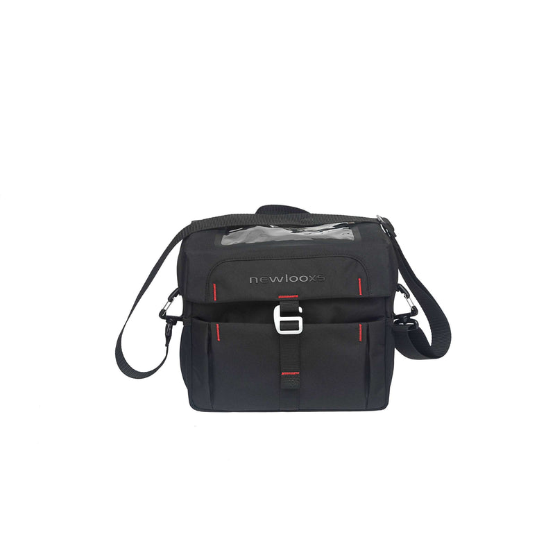 Afbeelding laden in galerijviewer, Vigo Handlebar Bag - sportieve stuurtas, waterdicht, verstevigd, reflecterend, zwart