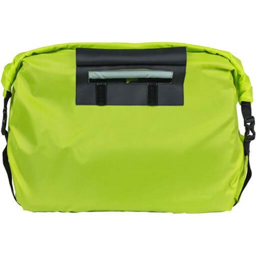 Load image into Gallery viewer, Basil Keep Dry and Clean - regenhoes - horizontaal - neon geel