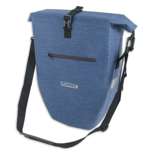 Load image into Gallery viewer, Lynx fietstas enkel tpu 28l blauw waterdicht e-bike hayes