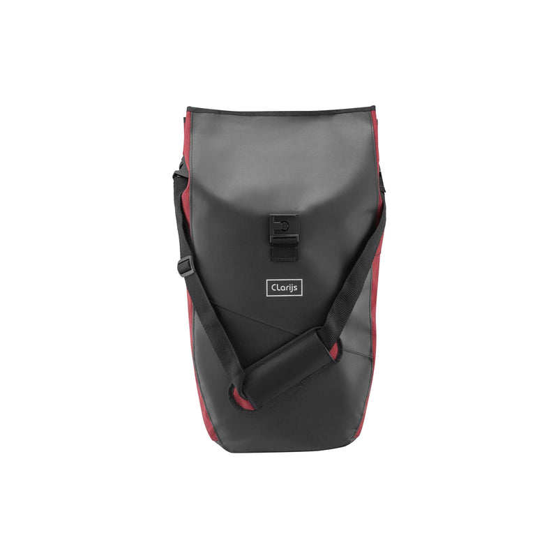 Load image into Gallery viewer, Clarijs fietstas solobag 24l zwart-rood
