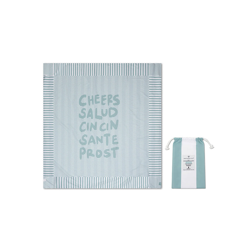 Afbeelding laden in galerijviewer, Cheers | groene microvezel handdoek 180 x 180 cm