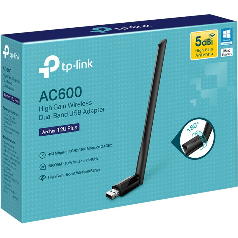 Load image into Gallery viewer, TP-Link Archer T2U Plus AC600 Draadloze High-gain Dual-ban