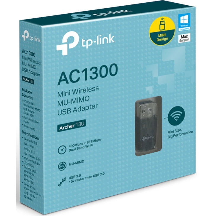 Load image into Gallery viewer, TP-Link Archer T3U AC1300 mini draadloze MU-MIMO USB-adapt